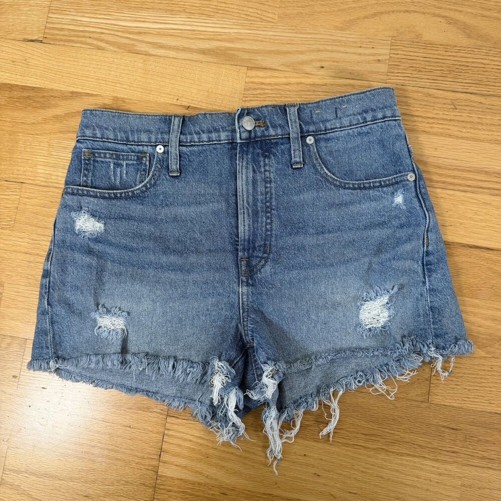Madewell The Perfect Jean Short Snyder Wash TENCEL Denim Edition 30 Med Casual